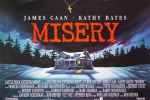 poster de la película misery, con kathy bates