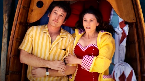 Escena de la película Eternity con Miles Teller y Elizabeth Olsen. Crítica del largometraje.